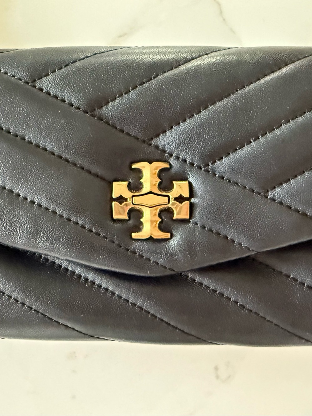 Tory Burch Kira Chevron in Black - Picture 5 of 7